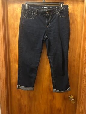Apt. 9 Dark Blue Cropped Capri Jeans